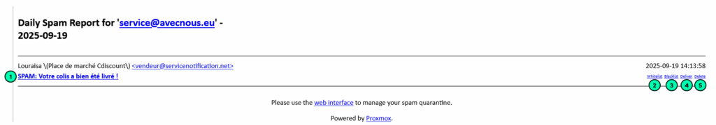 Tutoriel PMG spams : etape 1